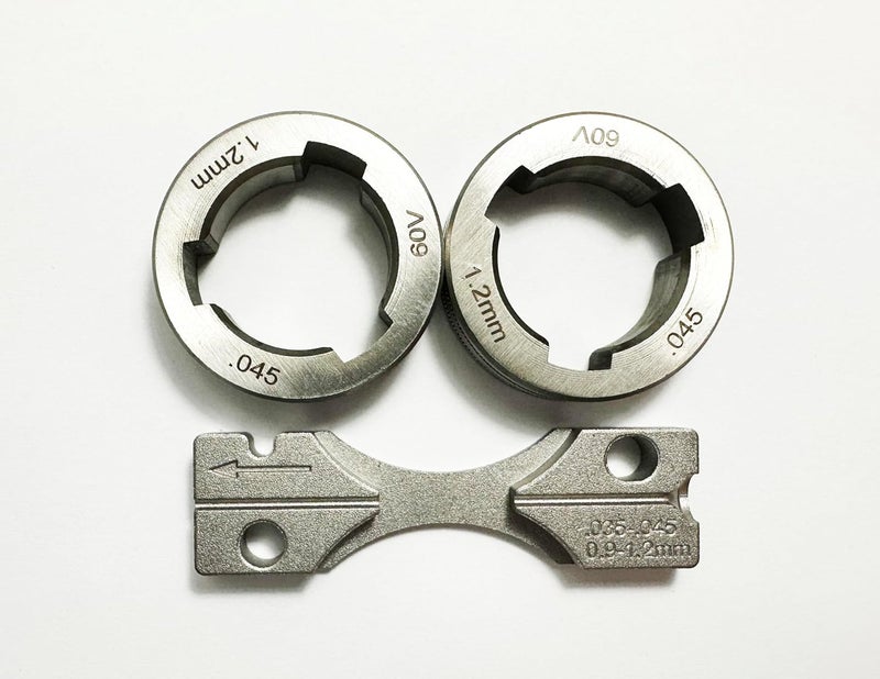 USWELDWIRE Drive Roll Kit Replacement .045" Flux Cored For Lincoln Power MIG 216, 255XT, 350MP, LN-15, Power feed 25M, LF-72, LN-25 PRO, LN-25 PRO Dual Power. (VK-Groove .045, KP1696-045C) - Image 2